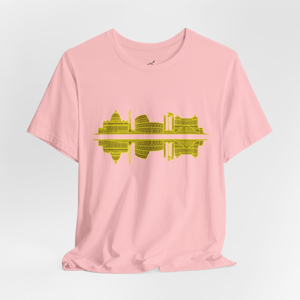 City Skyline Reflection T-Shirt — Rome Landscape