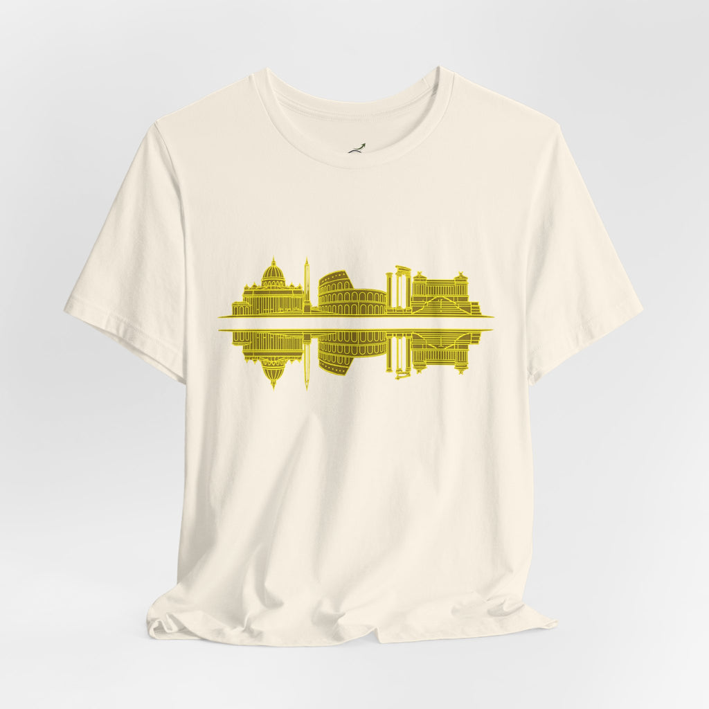 City Skyline Reflection T-Shirt — Rome Landscape