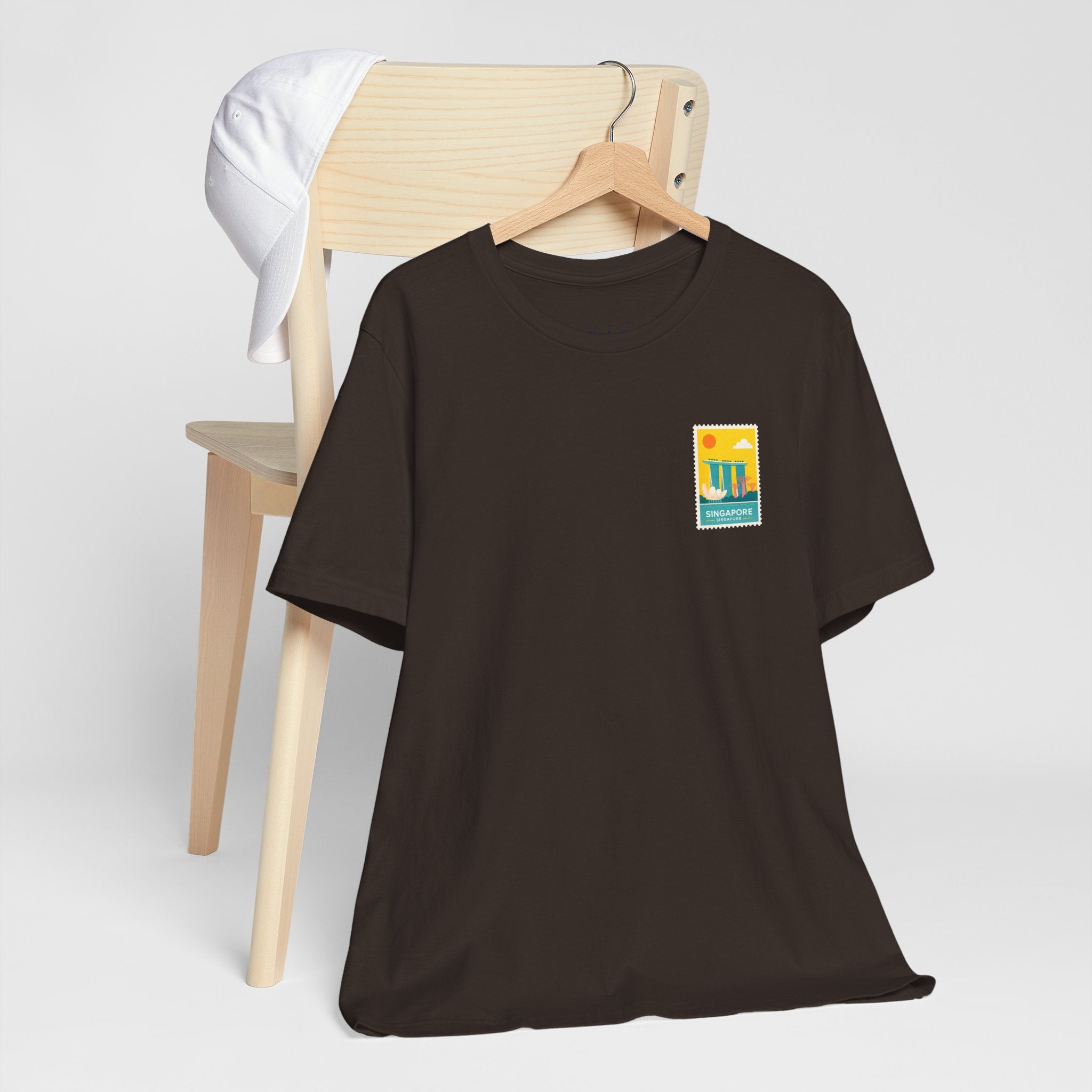 Singapore Postcard Graphic Tee - Vintage Travel Shirt