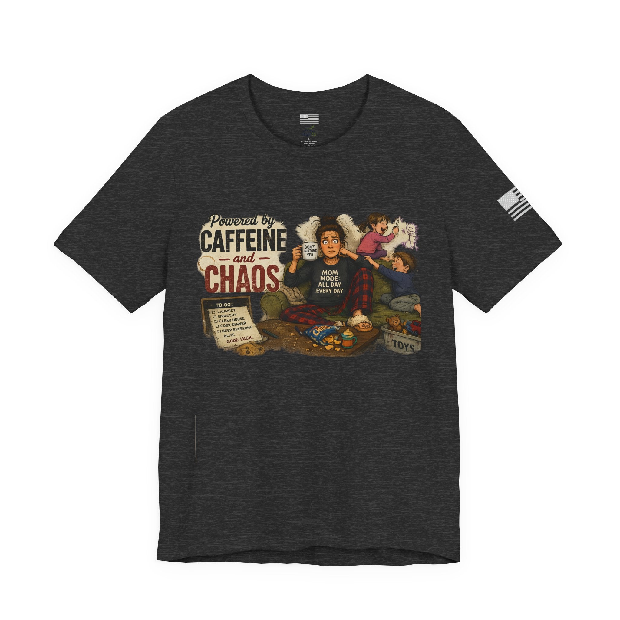 Powered by Caffeine & Chaos - Short Sleeve Tee