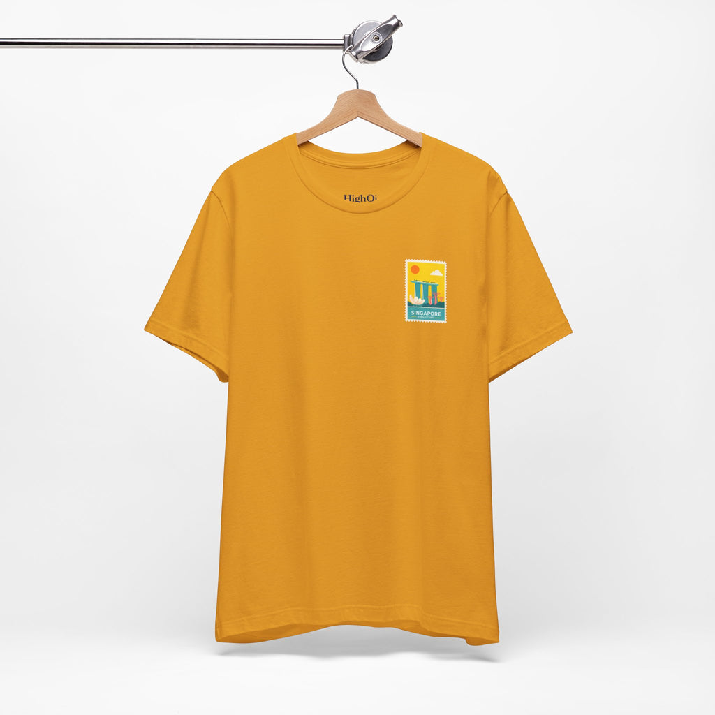 Singapore Postcard Graphic Tee - Vintage Travel Shirt