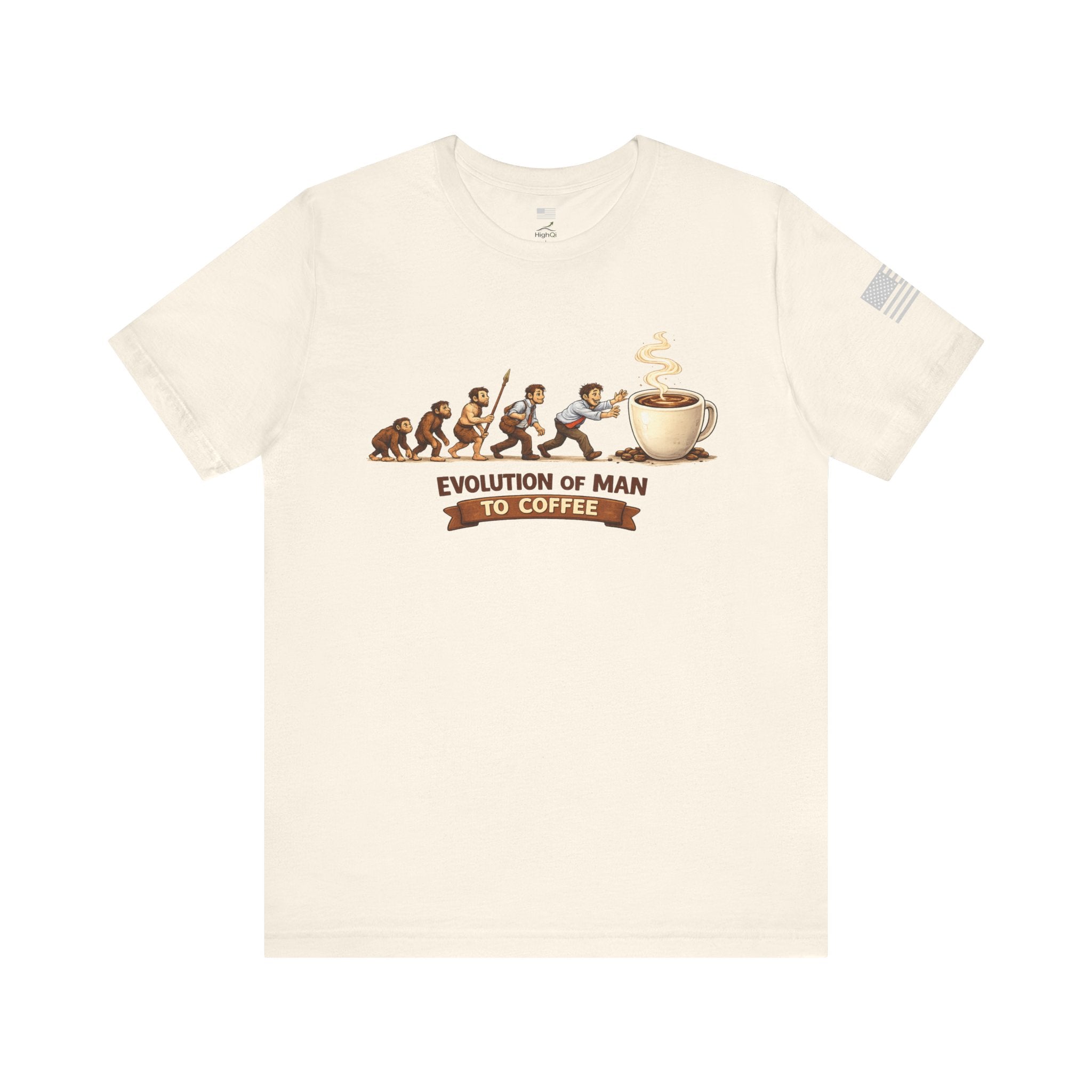 Evolution of Man to Coffee Drinker T-shirt