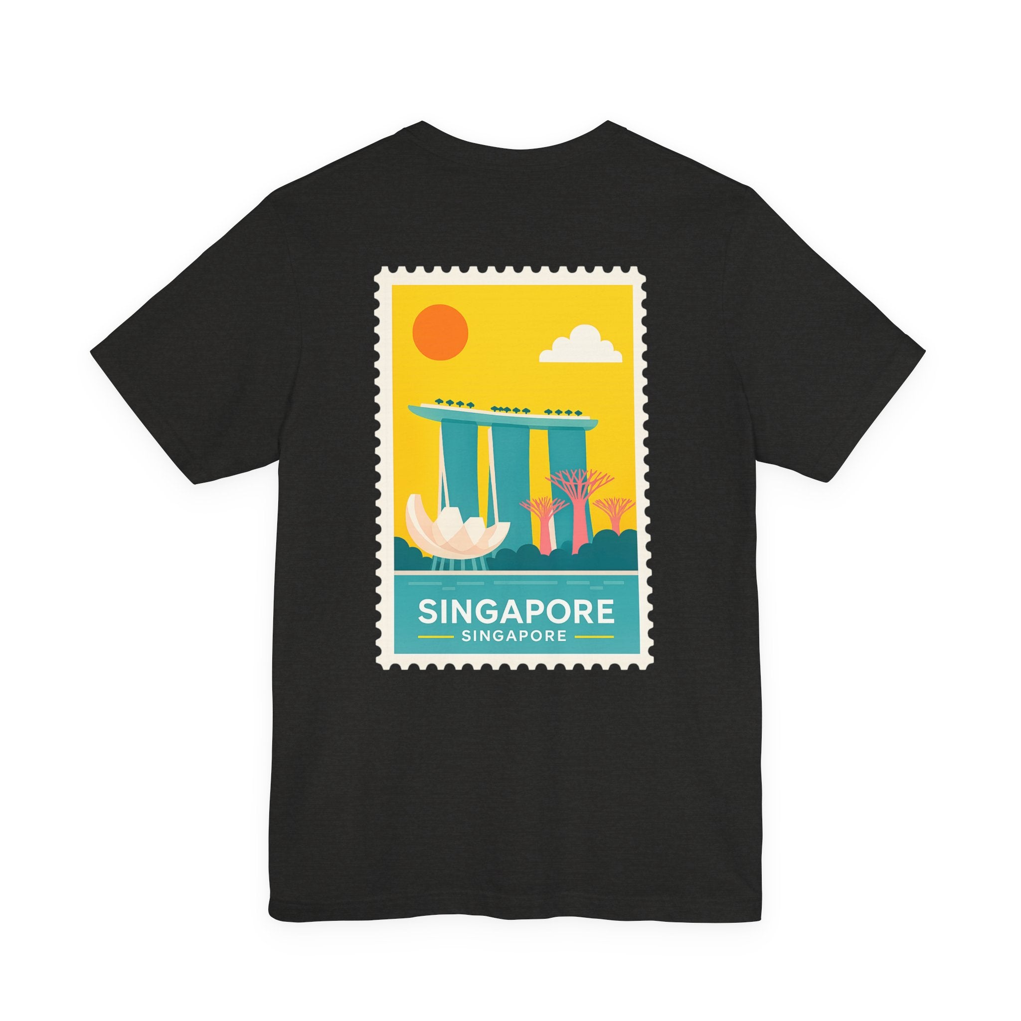 Singapore Postcard Graphic Tee - Vintage Travel Shirt