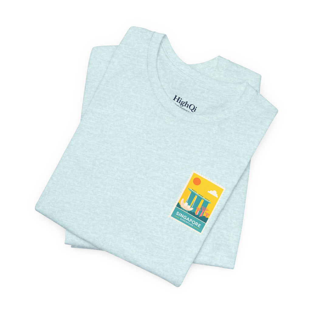 Singapore Postcard Graphic Tee - Vintage Travel Shirt