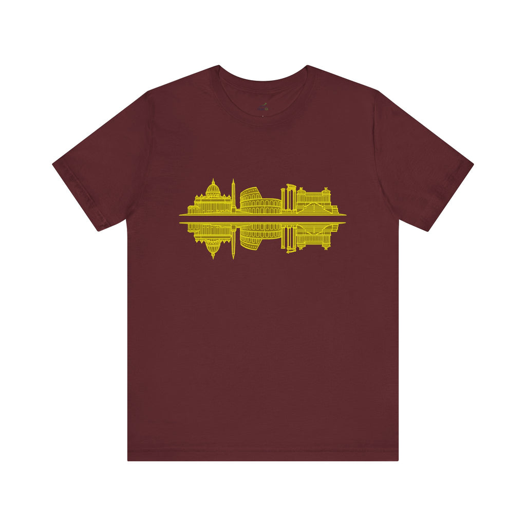 City Skyline Reflection T-Shirt — Rome Landscape