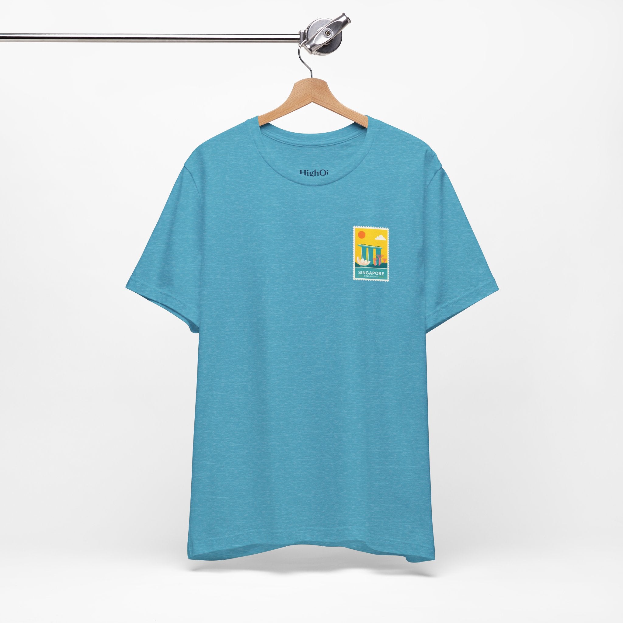 Singapore Postcard Graphic Tee - Vintage Travel Shirt