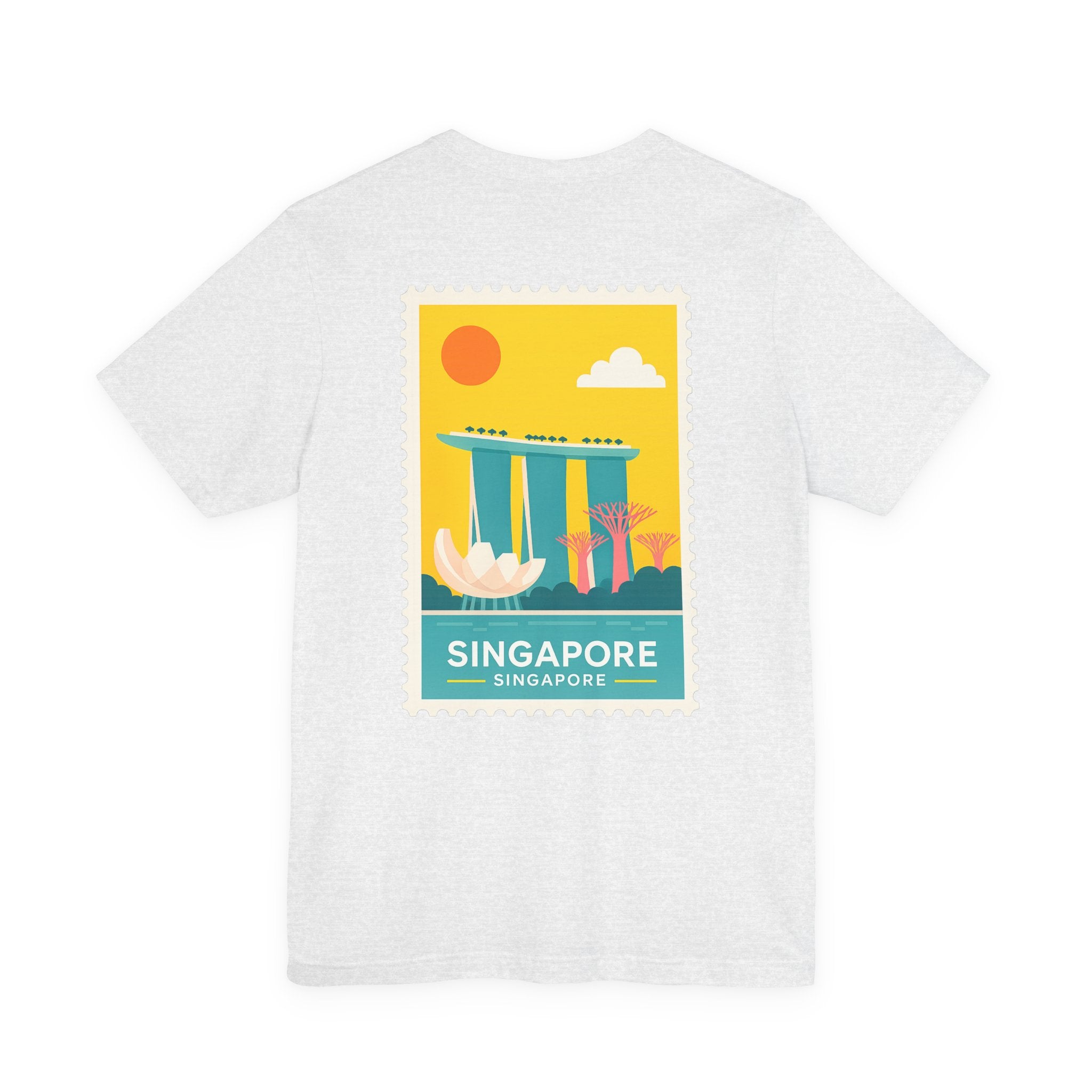 Singapore Postcard Graphic Tee - Vintage Travel Shirt