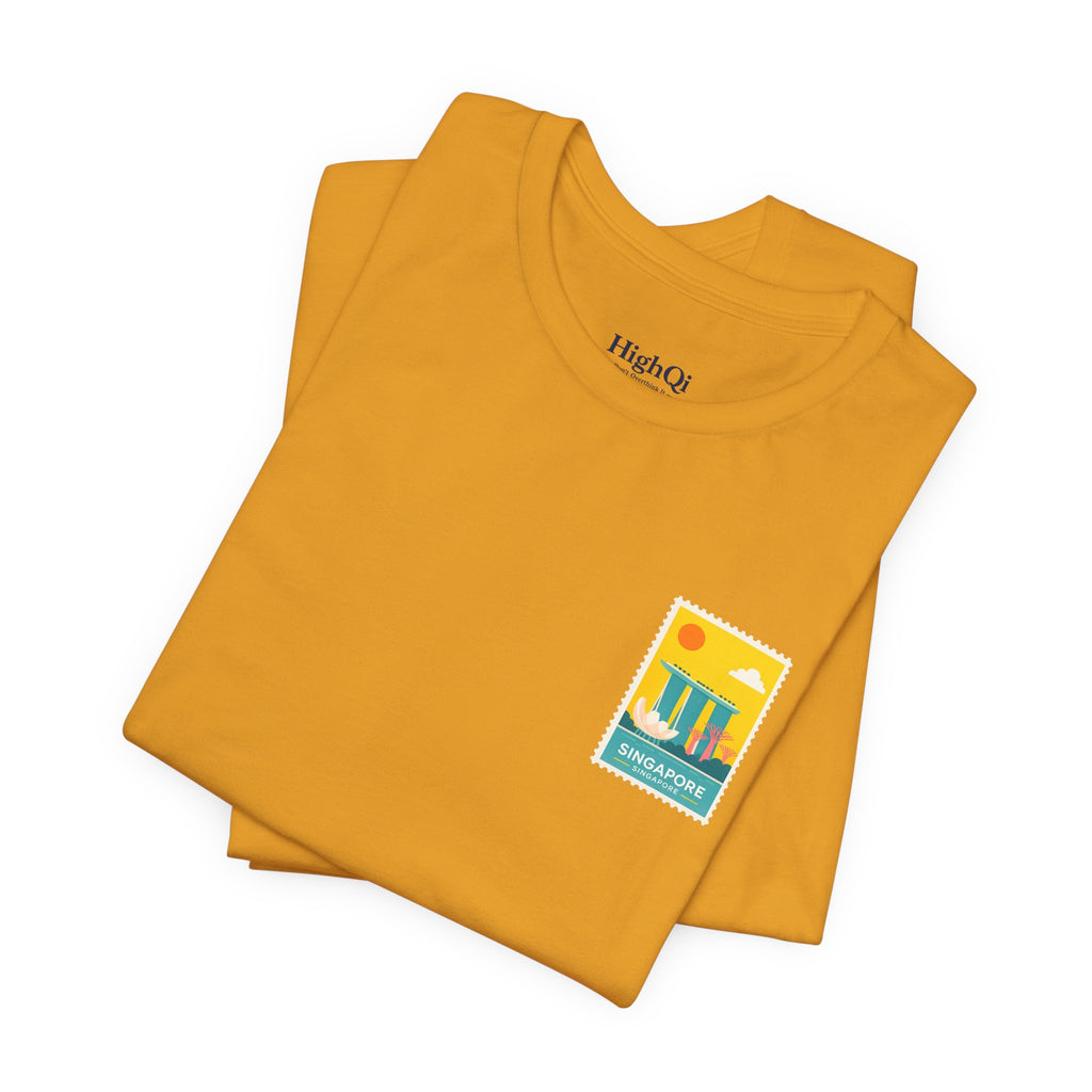 Singapore Postcard Graphic Tee - Vintage Travel Shirt