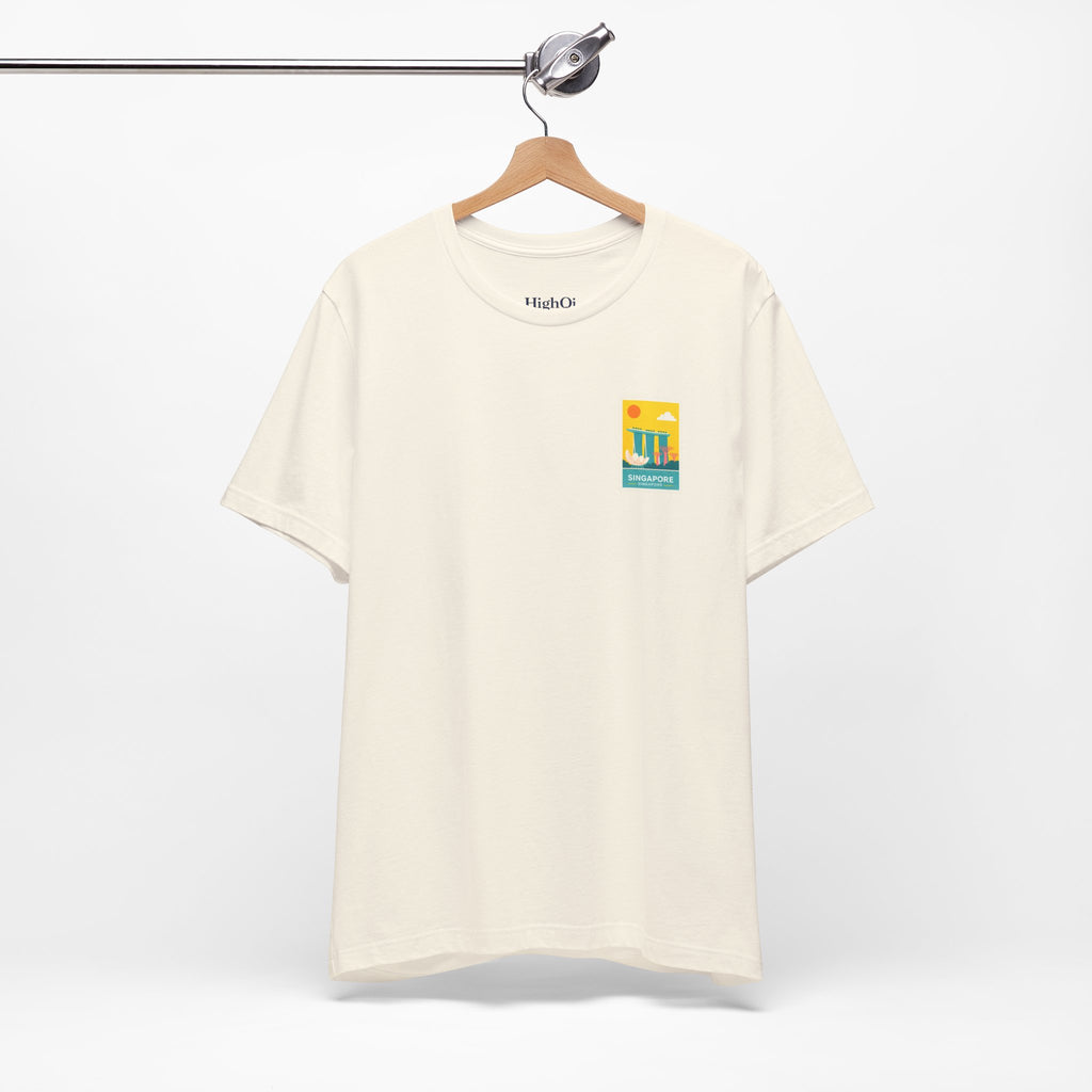 Singapore Postcard Graphic Tee - Vintage Travel Shirt
