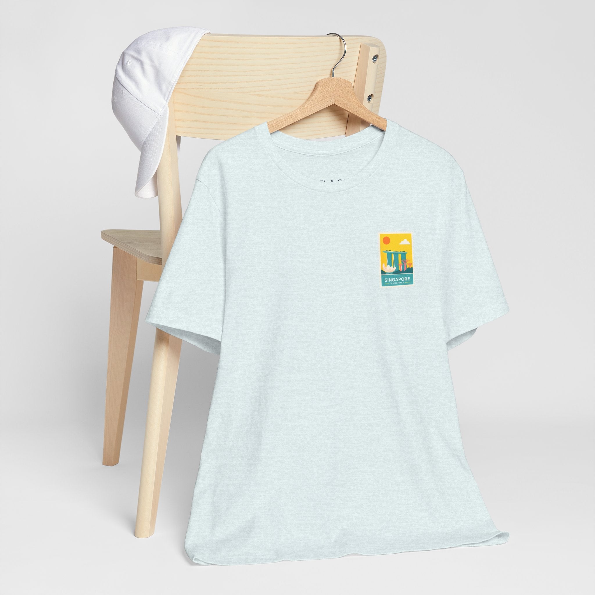Singapore Postcard Graphic Tee - Vintage Travel Shirt