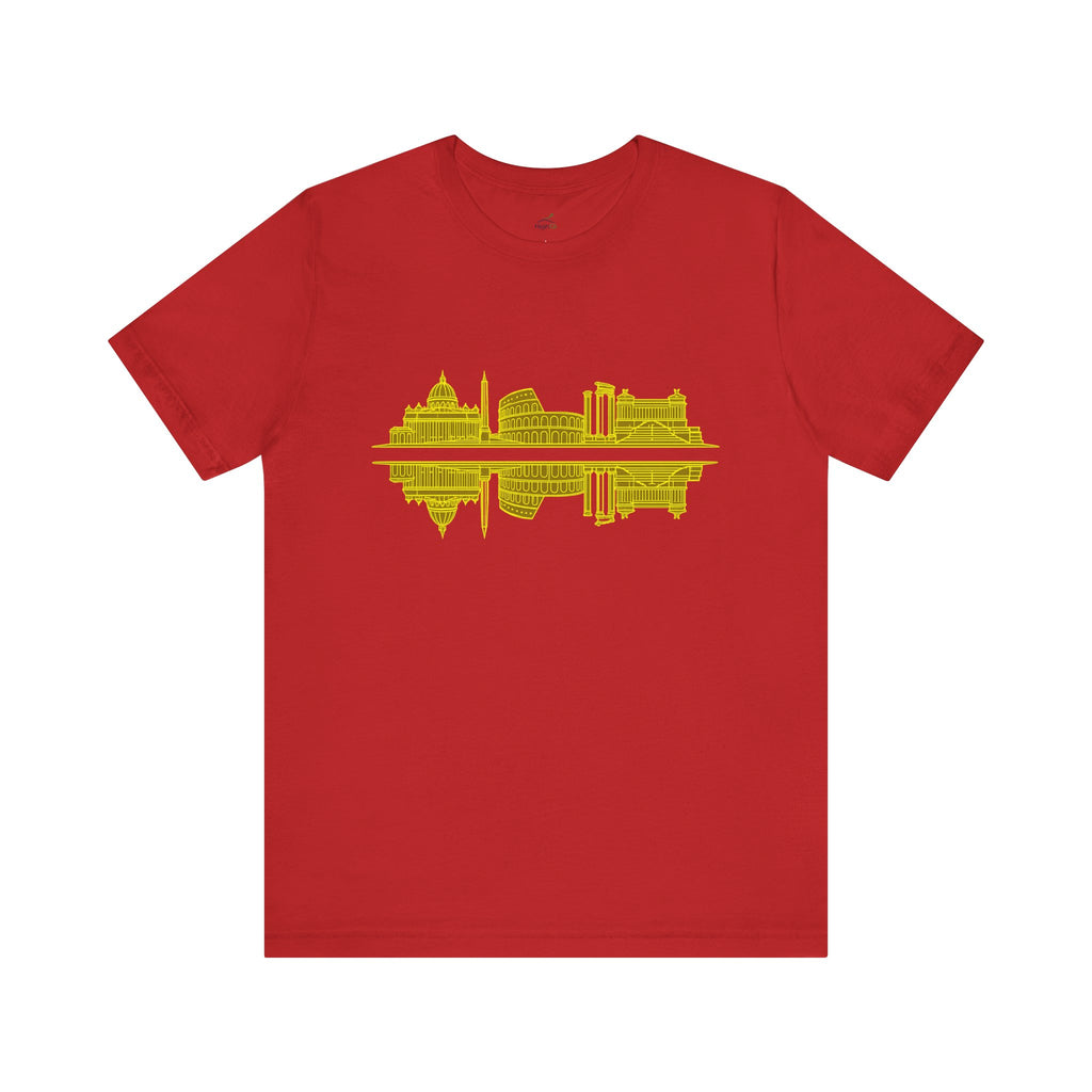City Skyline Reflection T-Shirt — Rome Landscape