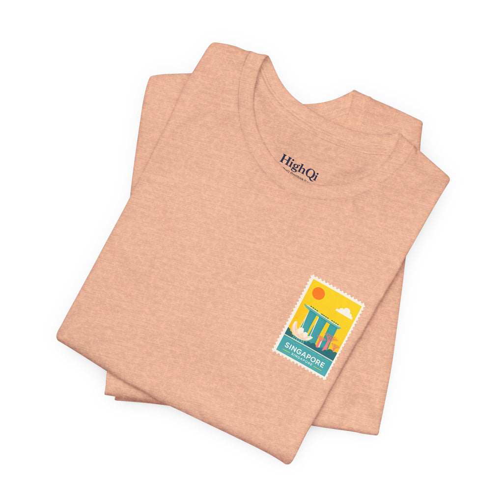 Singapore Postcard Graphic Tee - Vintage Travel Shirt