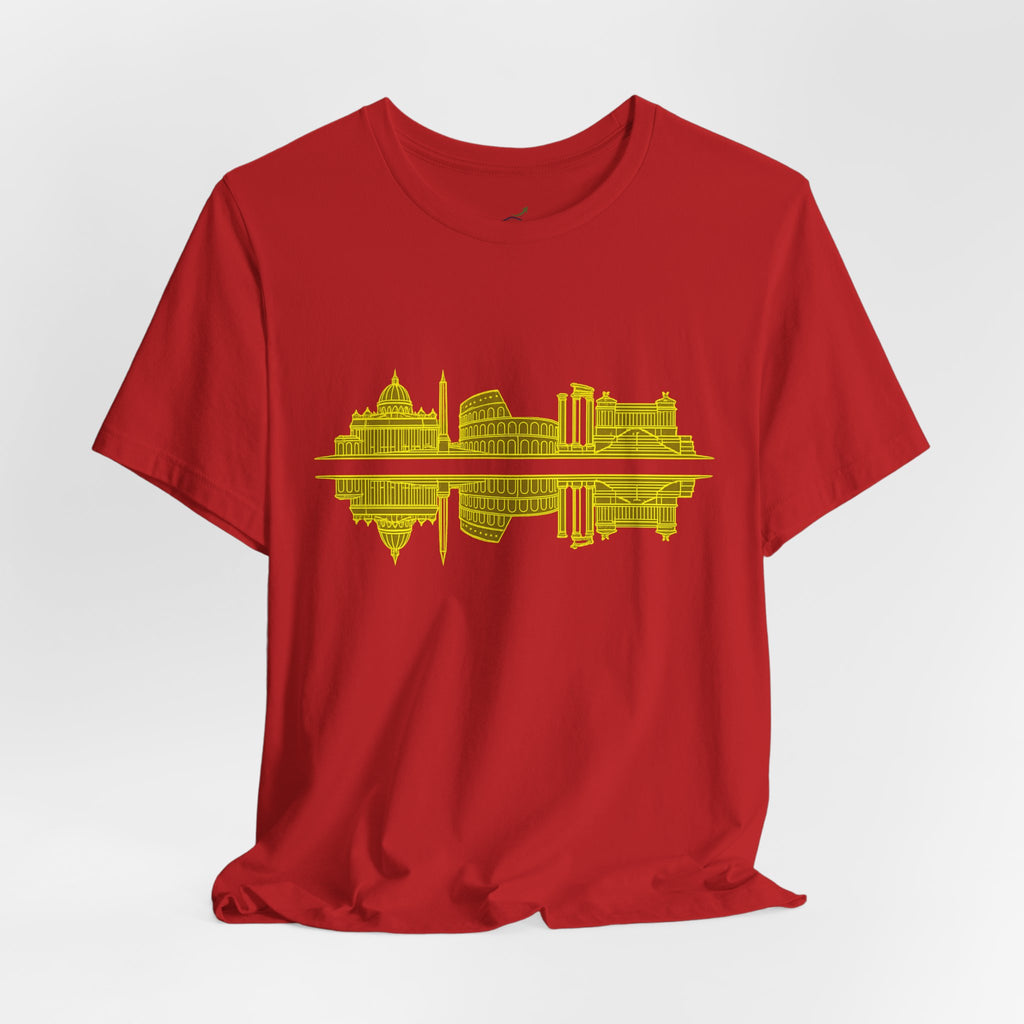 City Skyline Reflection T-Shirt — Rome Landscape