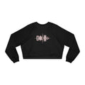 Cropped Pullover — 'PARIS' Soundwave Graphic Women's Fleece