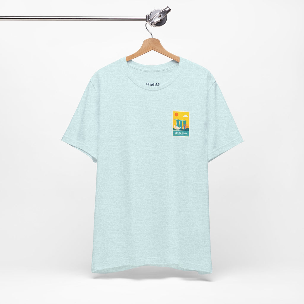 Singapore Postcard Graphic Tee - Vintage Travel Shirt