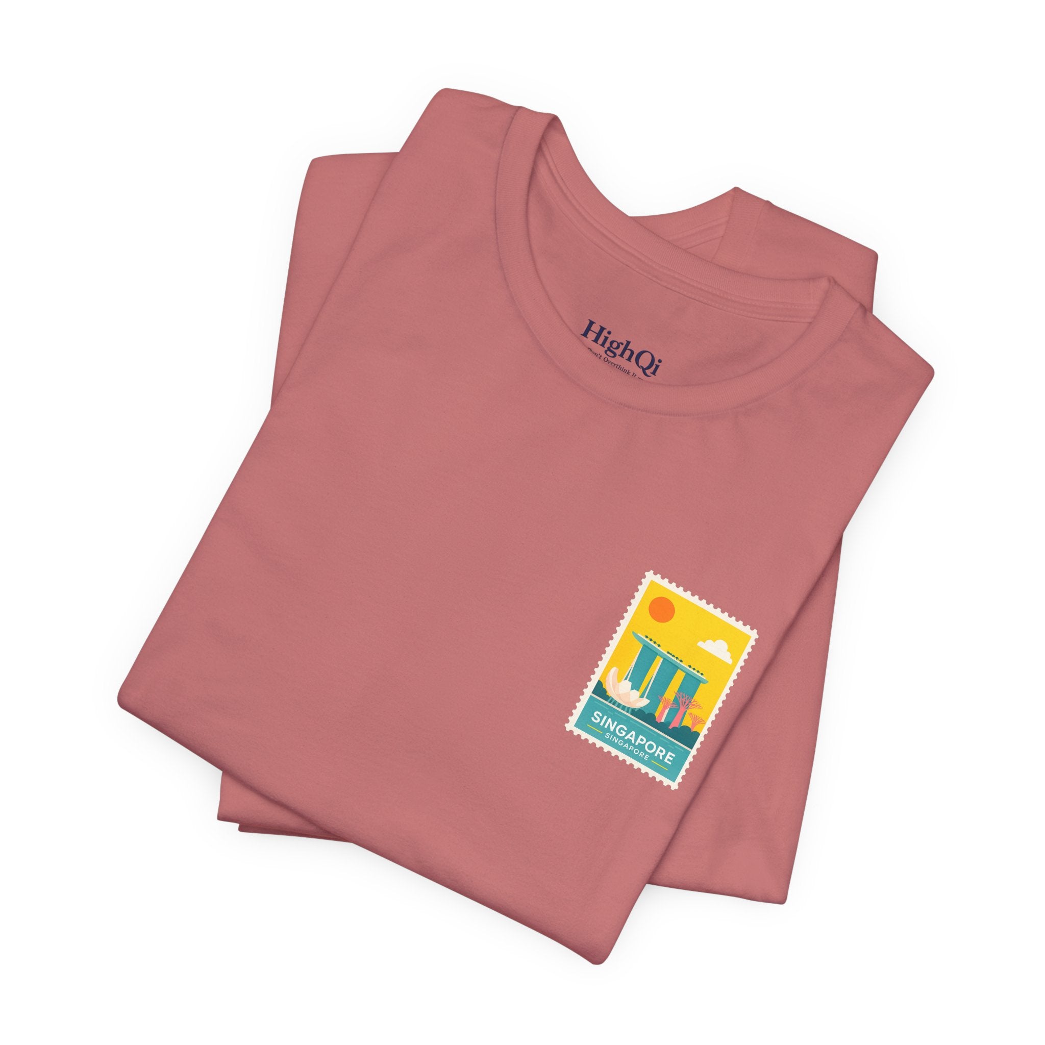 Singapore Postcard Graphic Tee - Vintage Travel Shirt
