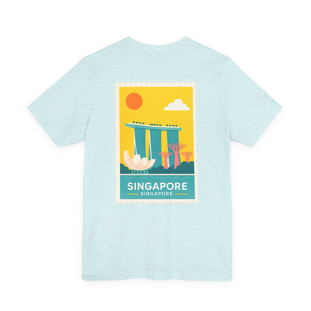 Singapore Postcard Graphic Tee - Vintage Travel Shirt