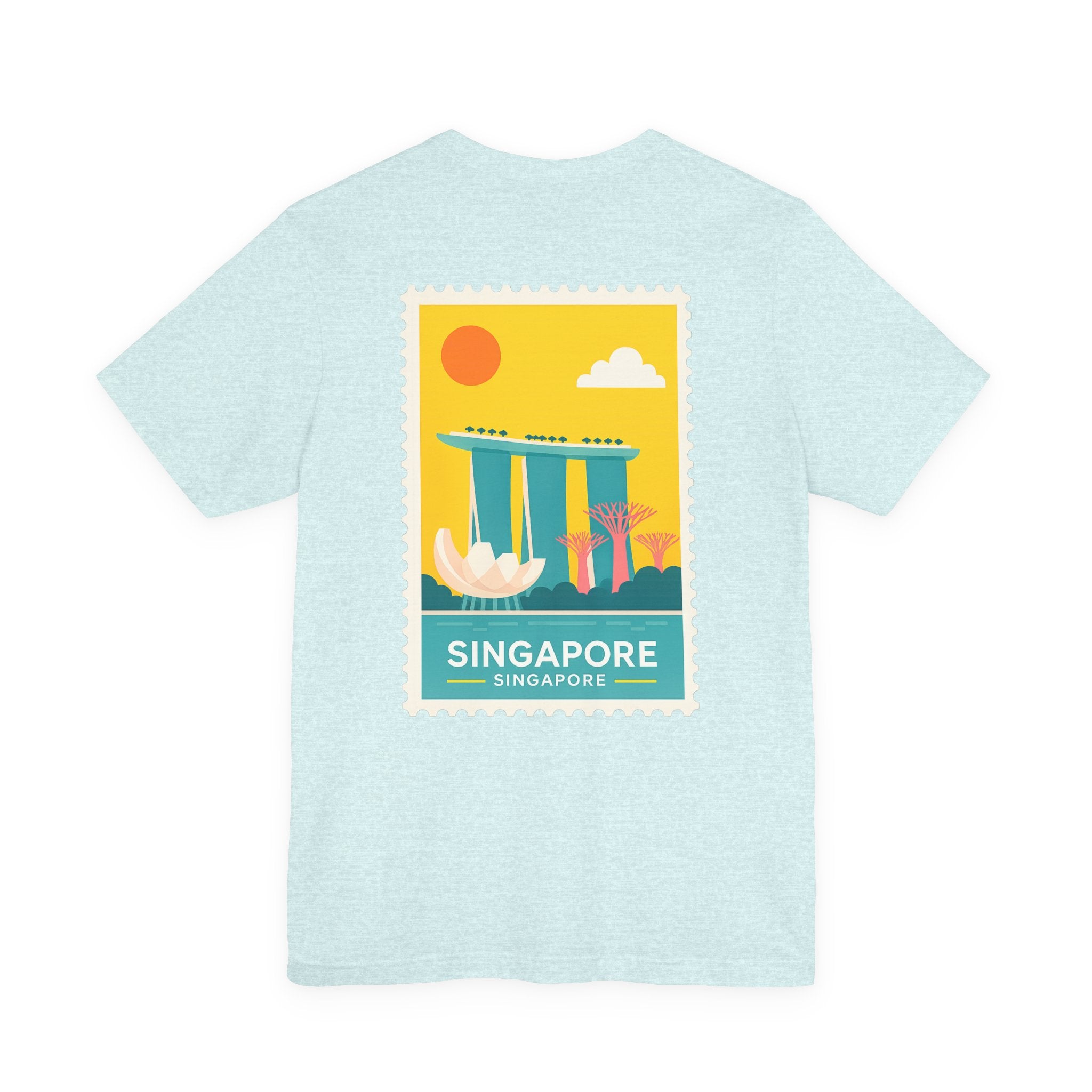 Singapore Postcard Graphic Tee - Vintage Travel Shirt