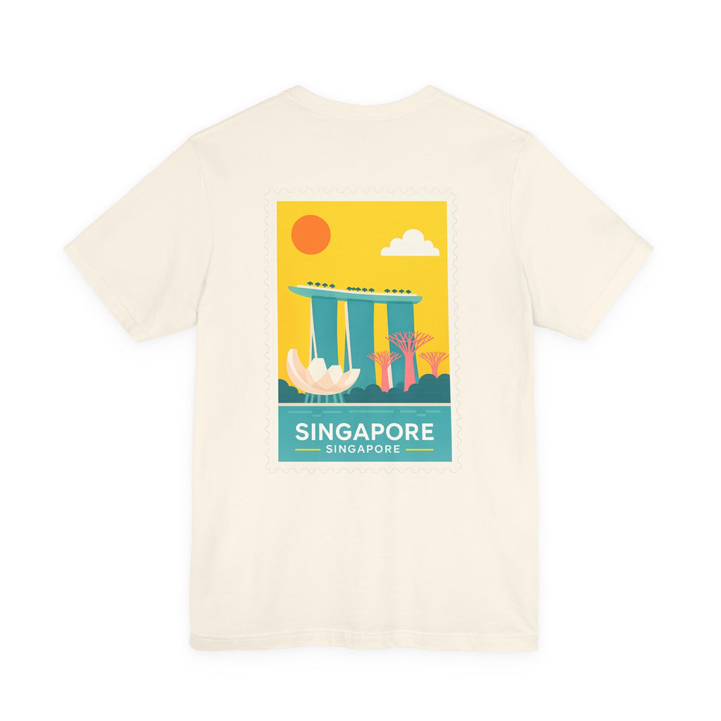Singapore Postcard Graphic Tee - Vintage Travel Shirt