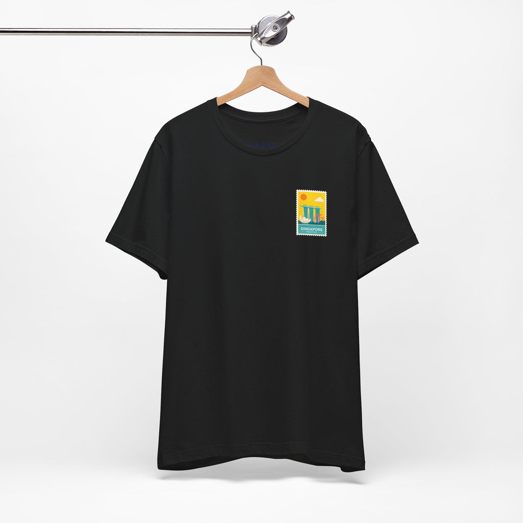 Singapore Postcard Graphic Tee - Vintage Travel Shirt