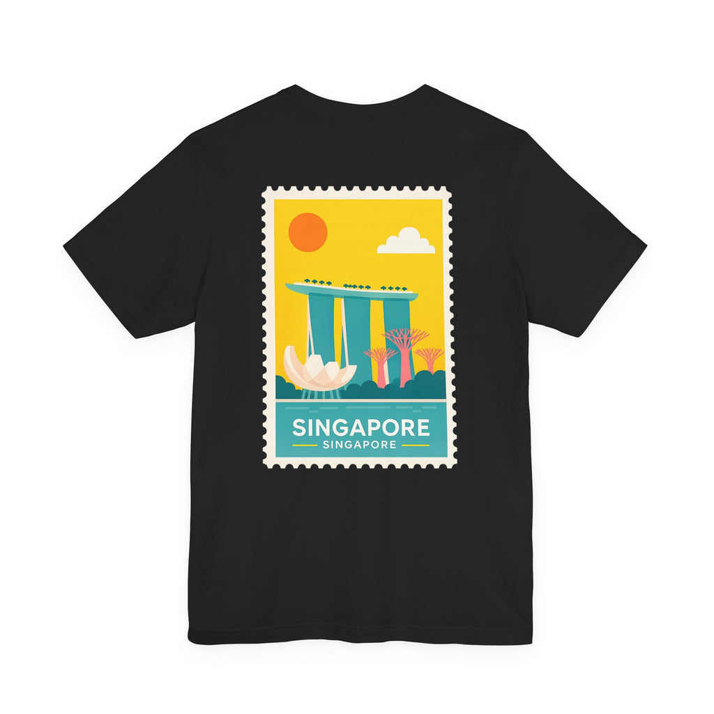 Singapore Postcard Graphic Tee - Vintage Travel Shirt