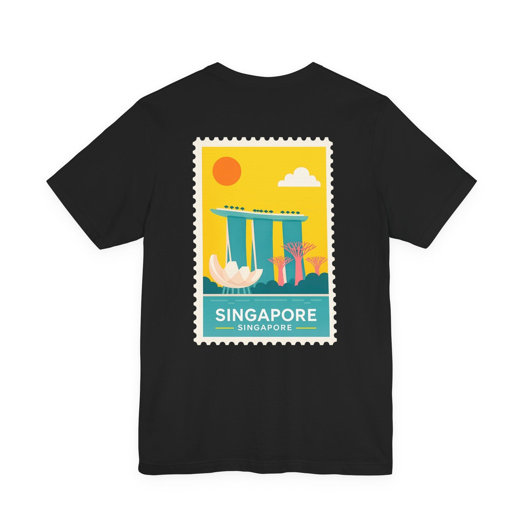 Singapore Postcard Graphic Tee - Vintage Travel Shirt
