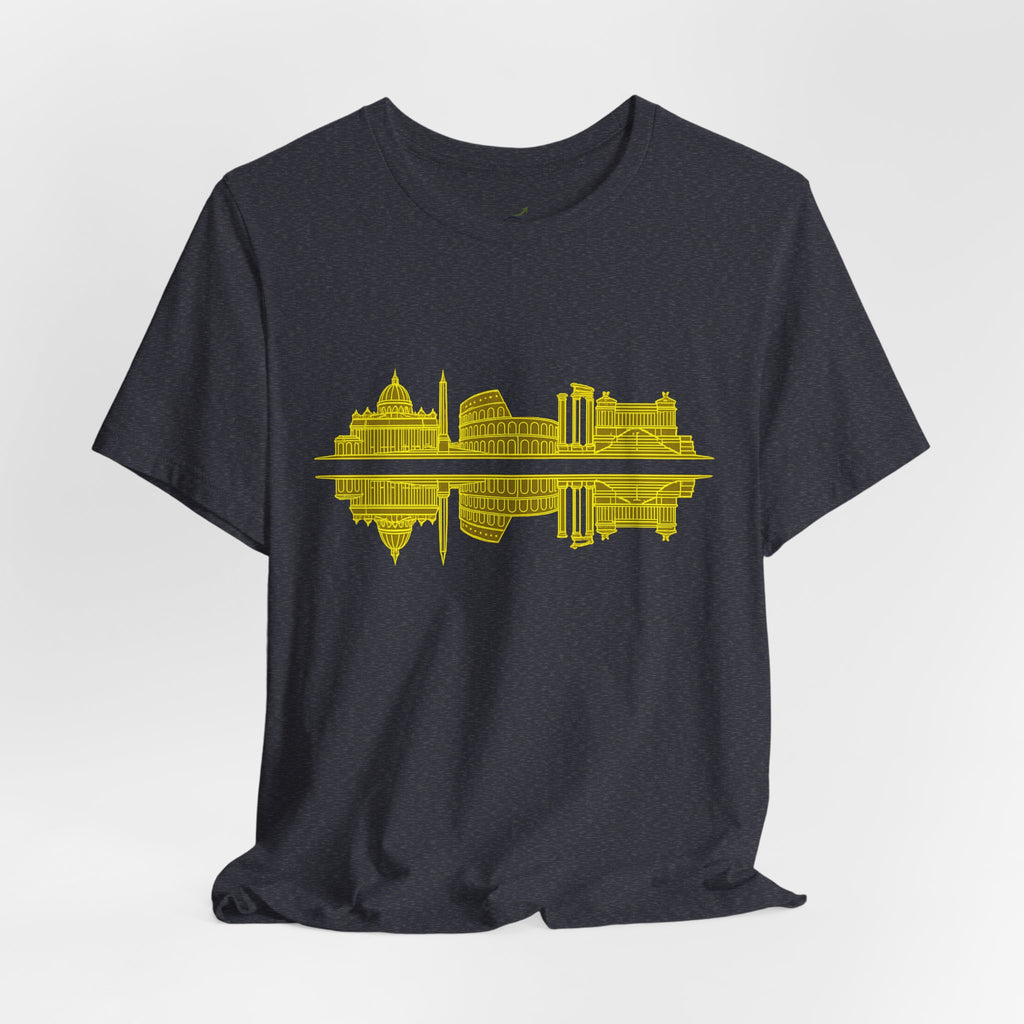 City Skyline Reflection T-Shirt — Rome Landscape