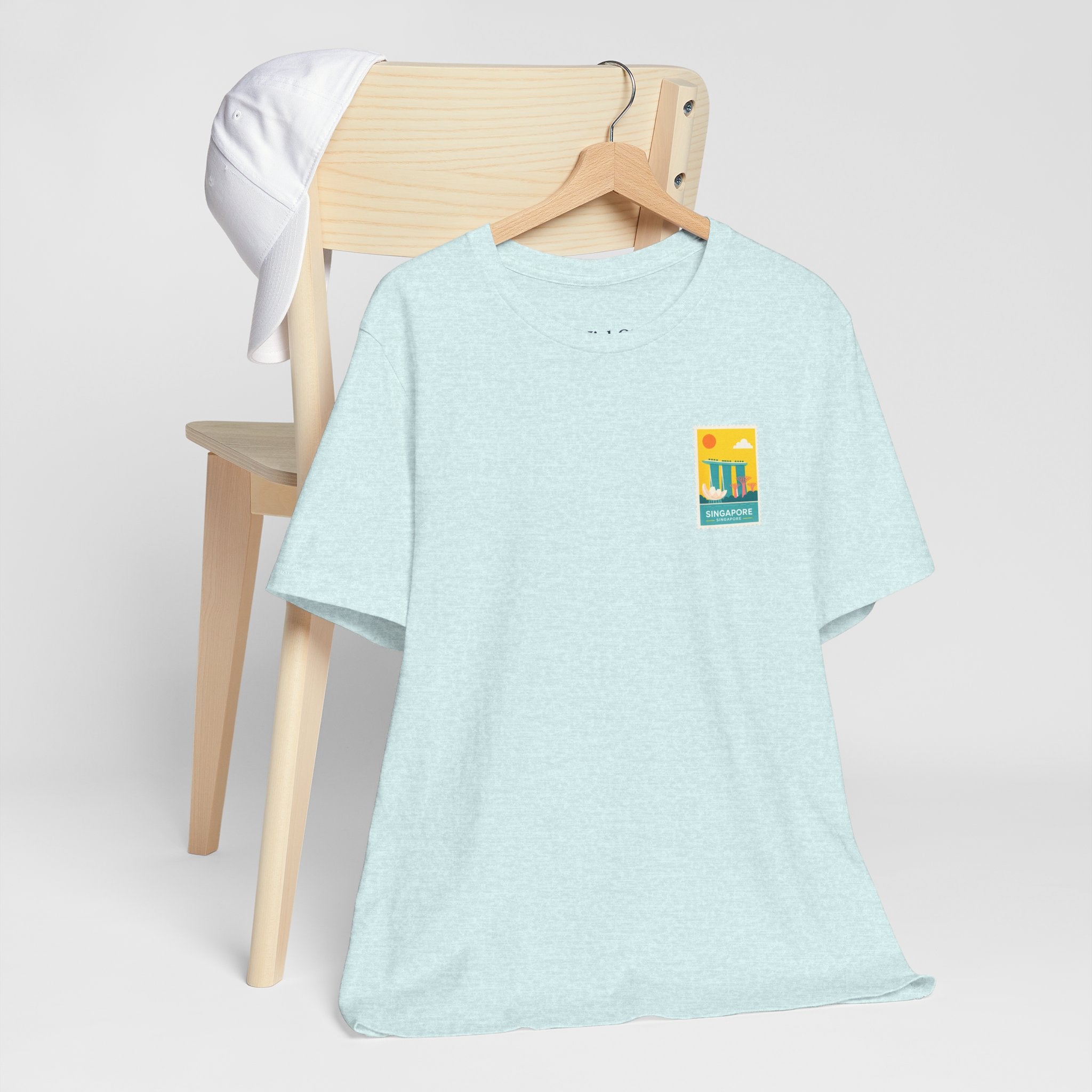 Singapore Postcard Graphic Tee - Vintage Travel Shirt