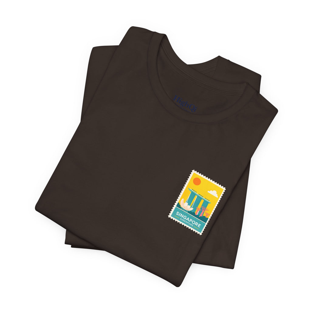 Singapore Postcard Graphic Tee - Vintage Travel Shirt
