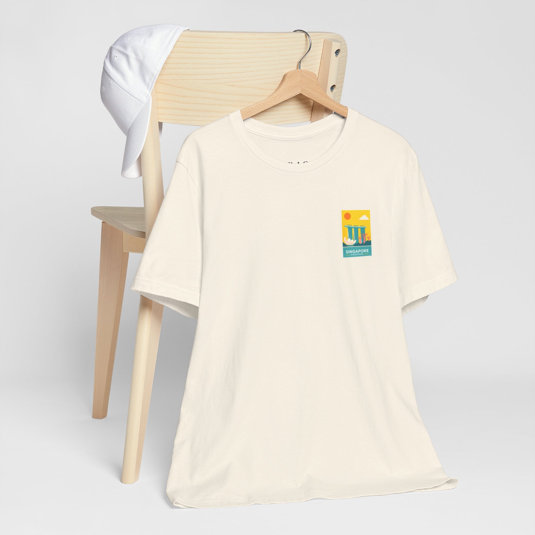 Singapore Postcard Graphic Tee - Vintage Travel Shirt