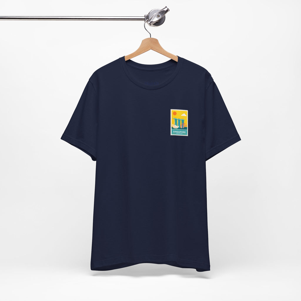 Singapore Postcard Graphic Tee - Vintage Travel Shirt