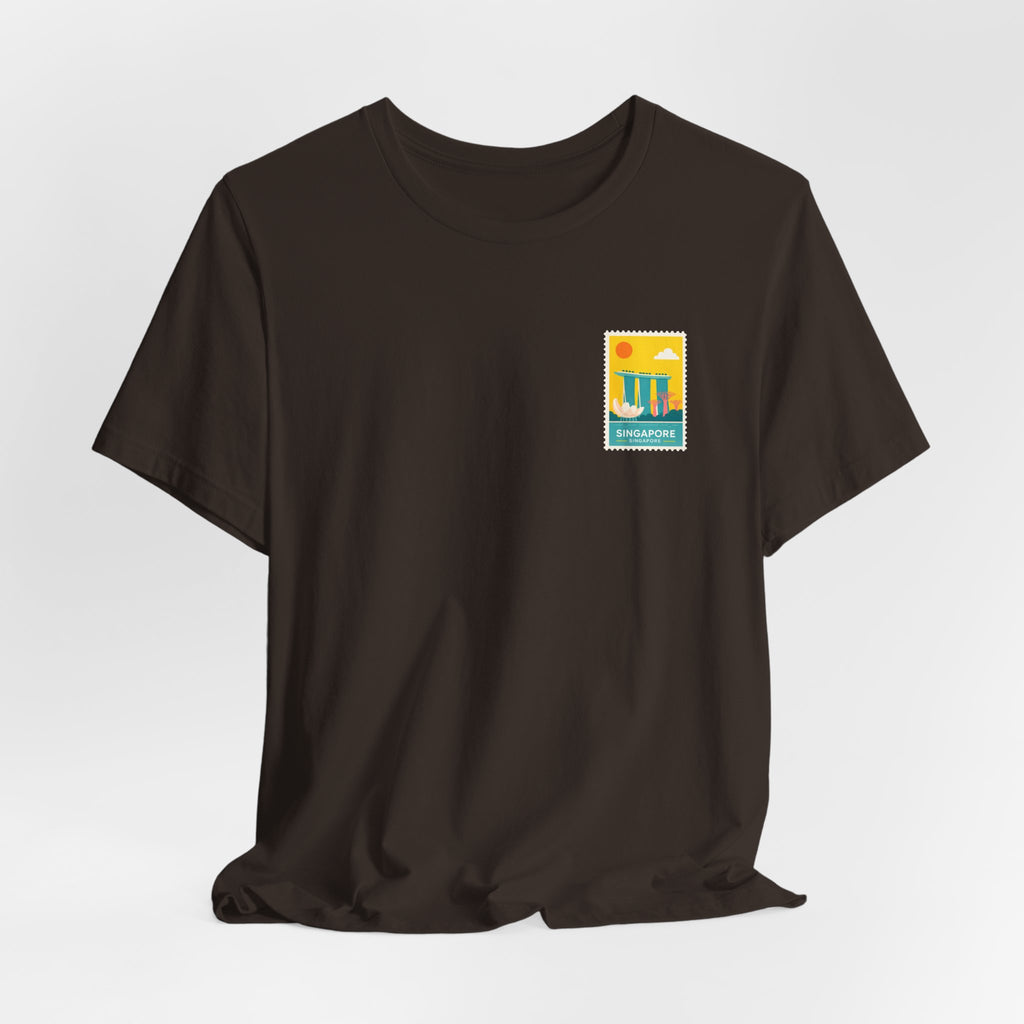 Singapore Postcard Graphic Tee - Vintage Travel Shirt