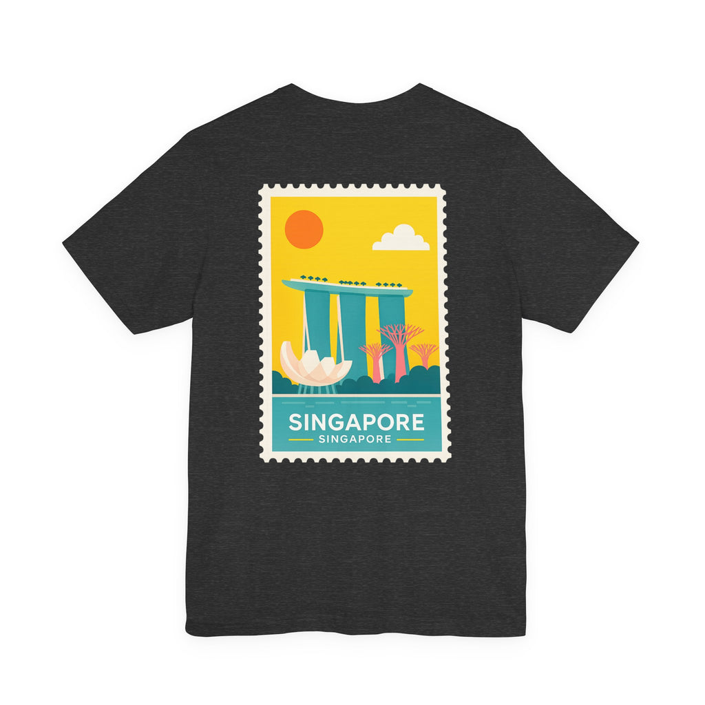 Singapore Postcard Graphic Tee - Vintage Travel Shirt