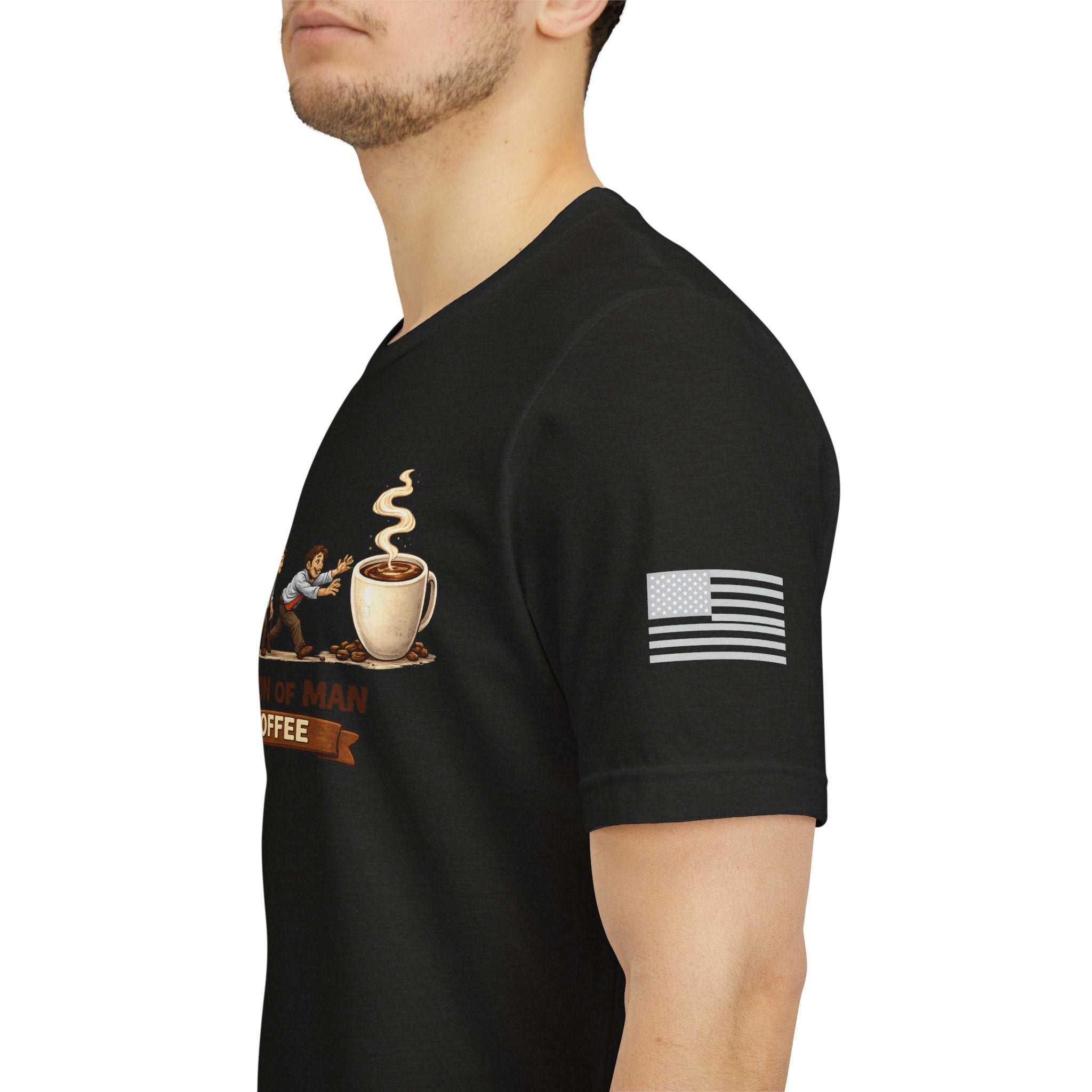 Evolution of Man to Coffee Drinker T-shirt