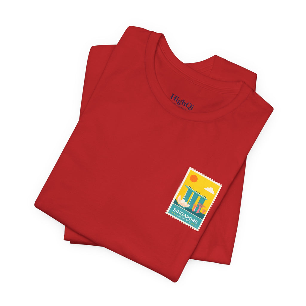 Singapore Postcard Graphic Tee - Vintage Travel Shirt