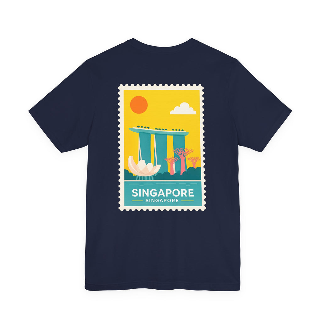 Singapore Postcard Graphic Tee - Vintage Travel Shirt