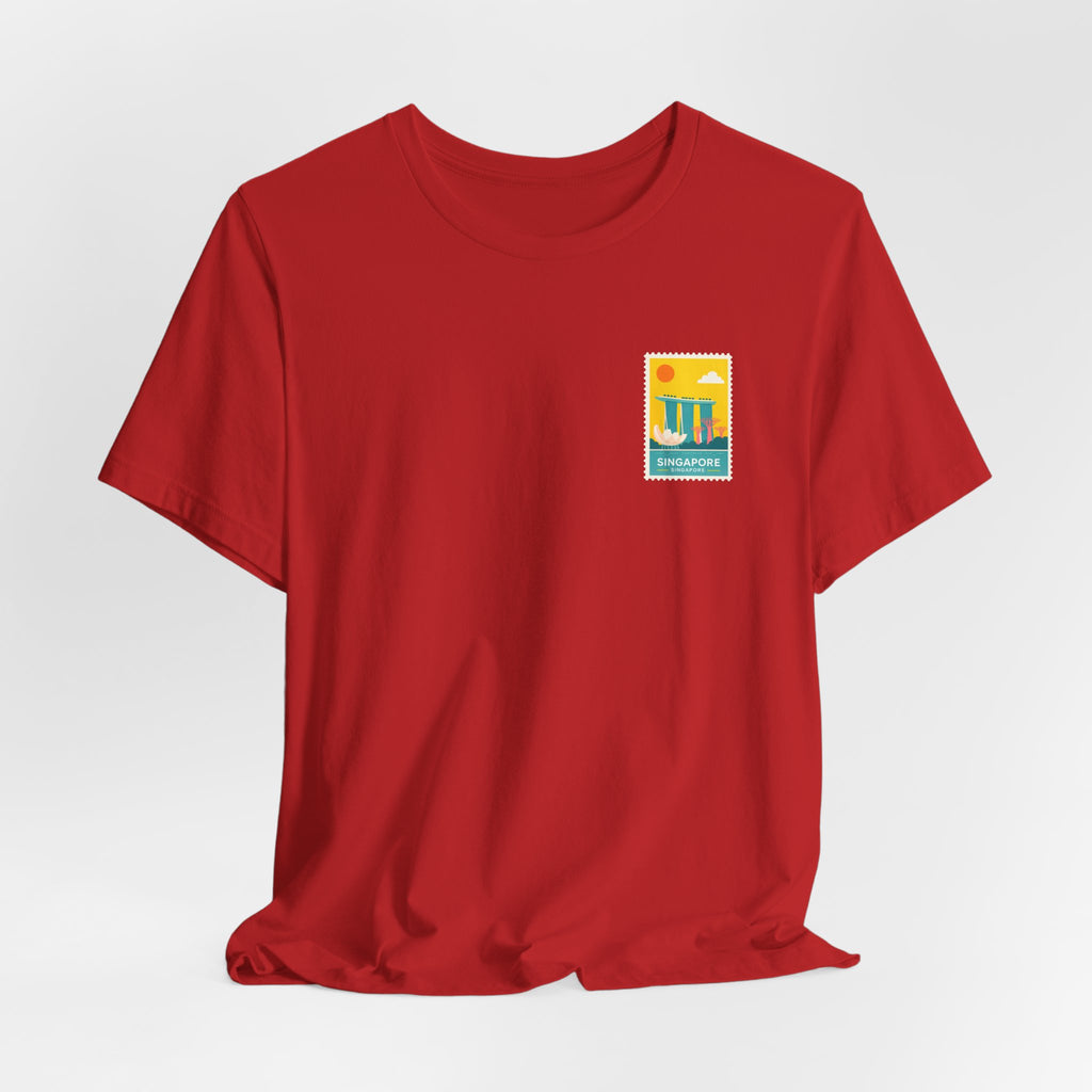 Singapore Postcard Graphic Tee - Vintage Travel Shirt
