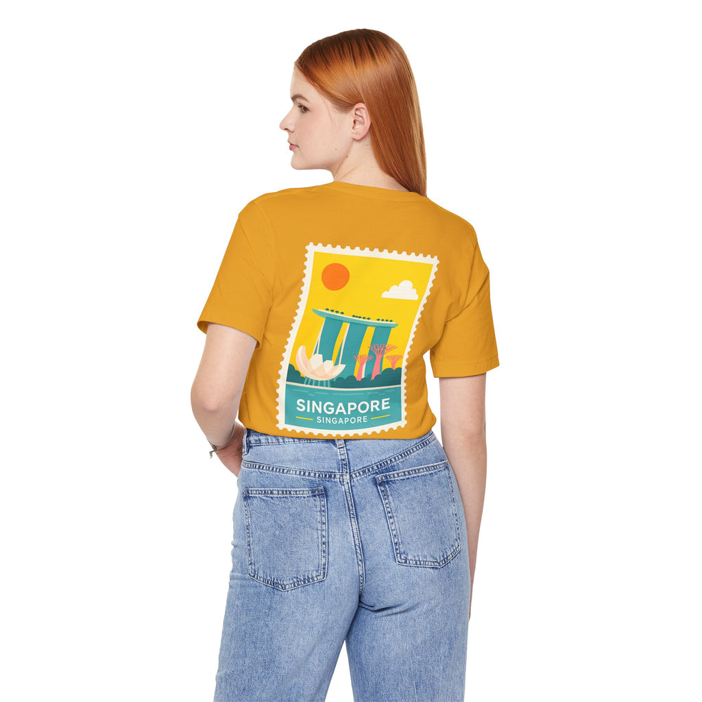 Singapore Postcard Graphic Tee - Vintage Travel Shirt