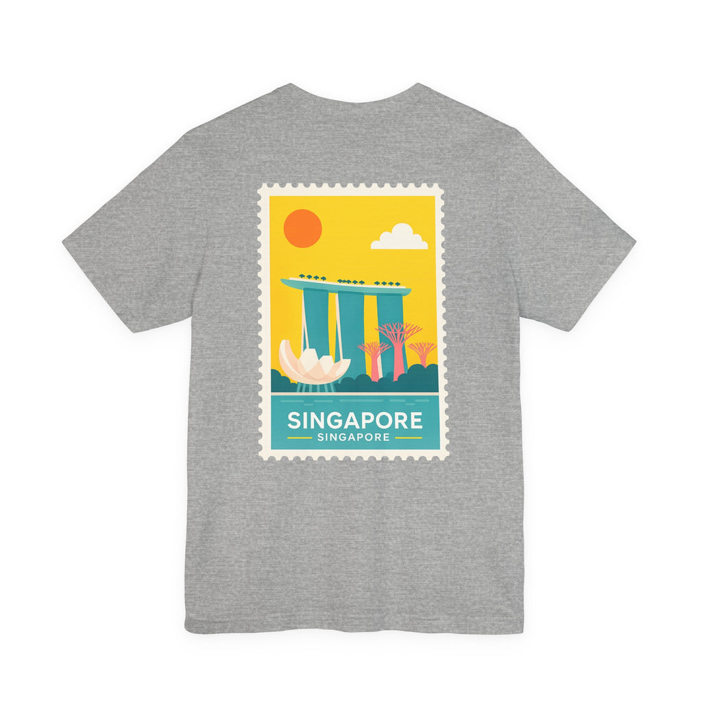 Singapore Postcard Graphic Tee - Vintage Travel Shirt
