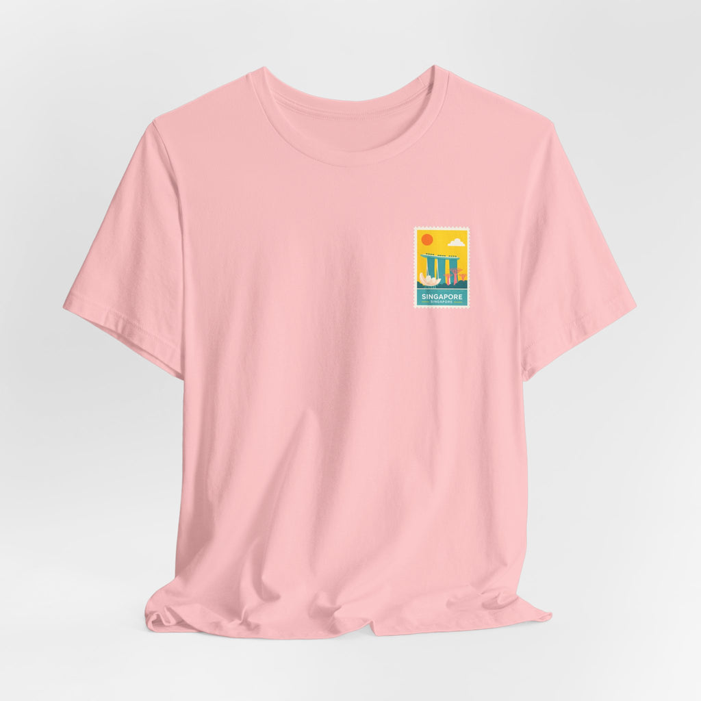 Singapore Postcard Graphic Tee - Vintage Travel Shirt