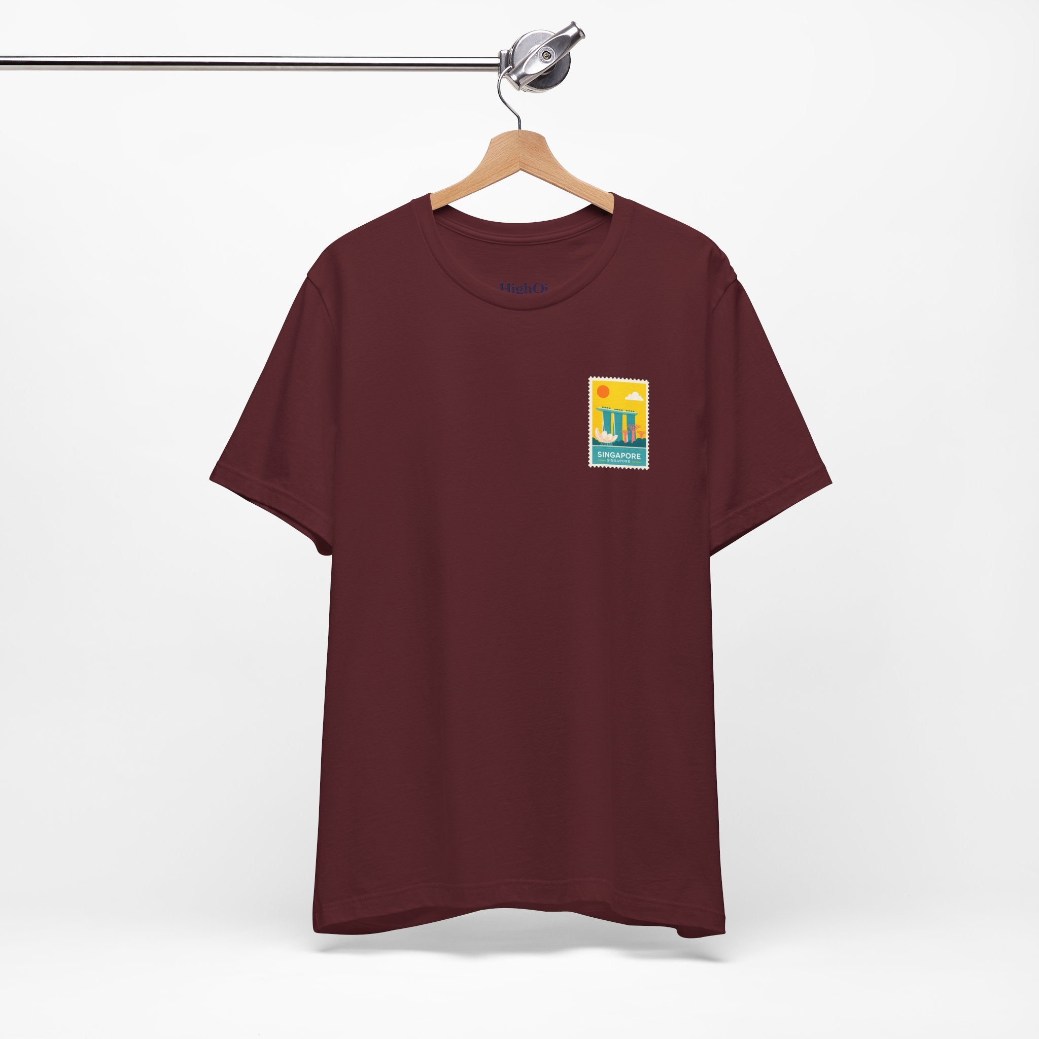 Singapore Postcard Graphic Tee - Vintage Travel Shirt