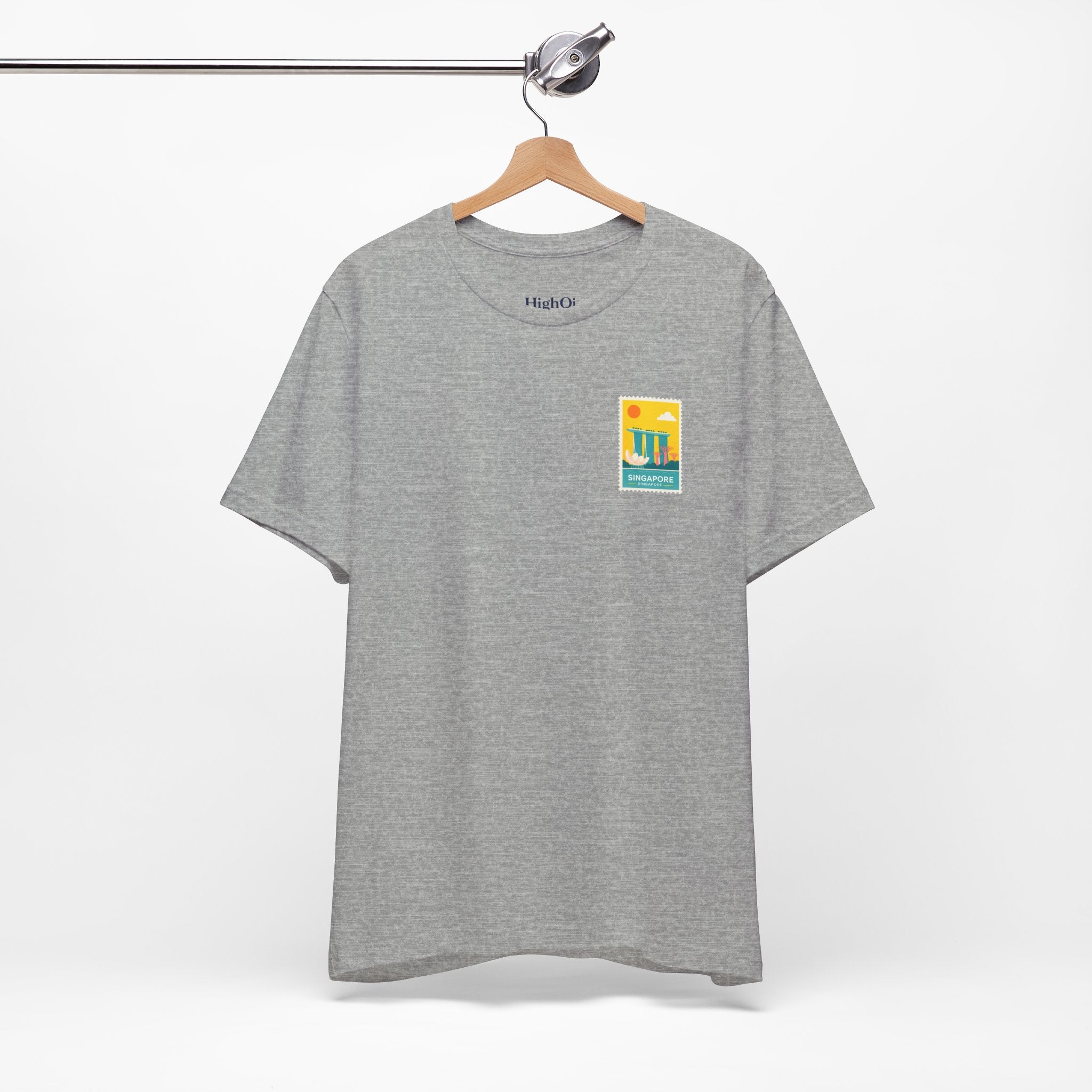 Singapore Postcard Graphic Tee - Vintage Travel Shirt