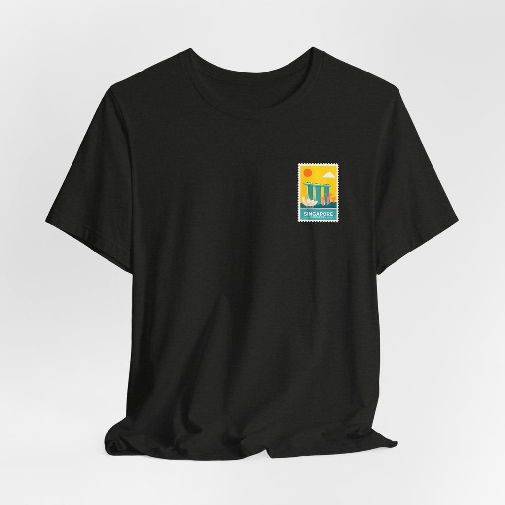 Singapore Postcard Graphic Tee - Vintage Travel Shirt