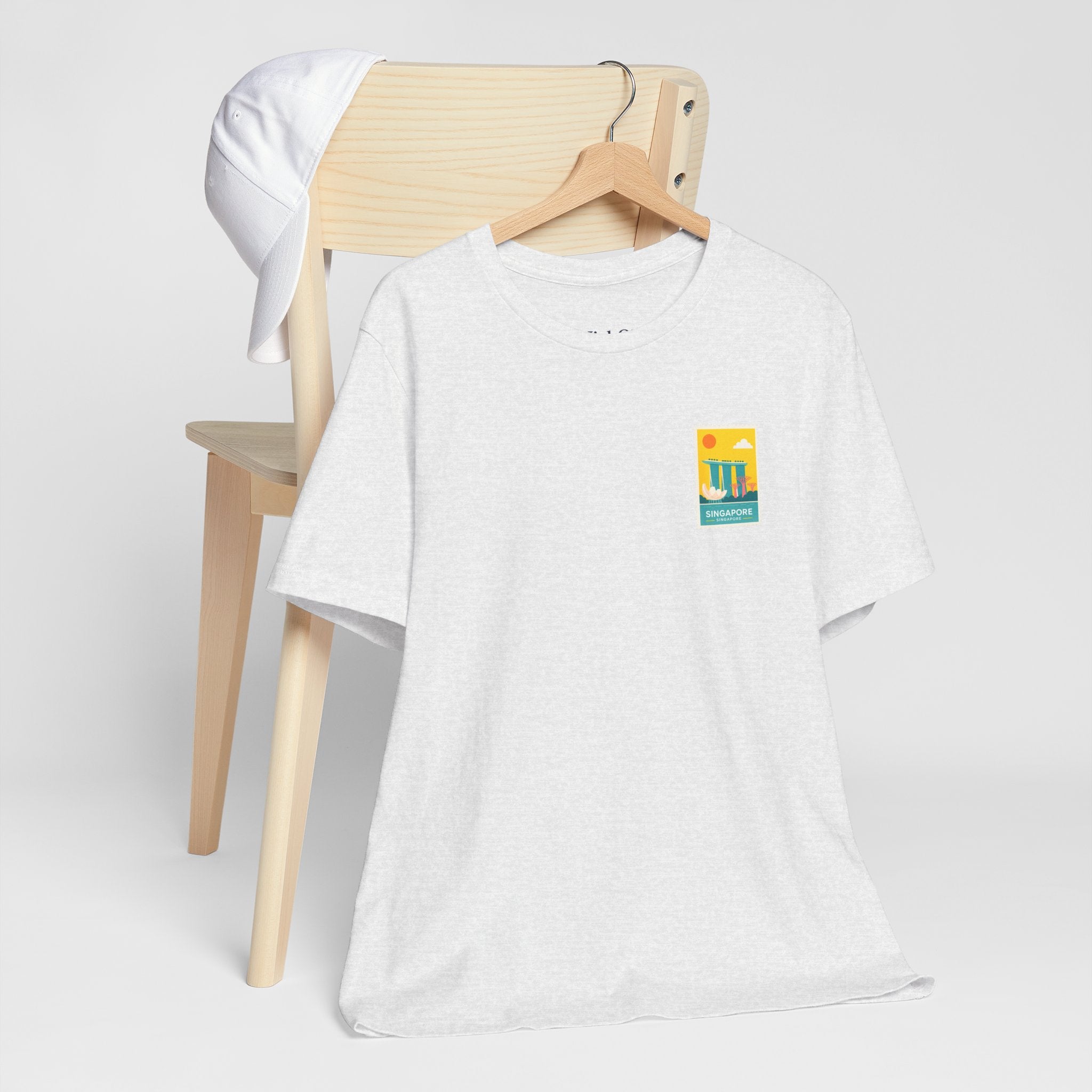 Singapore Postcard Graphic Tee - Vintage Travel Shirt