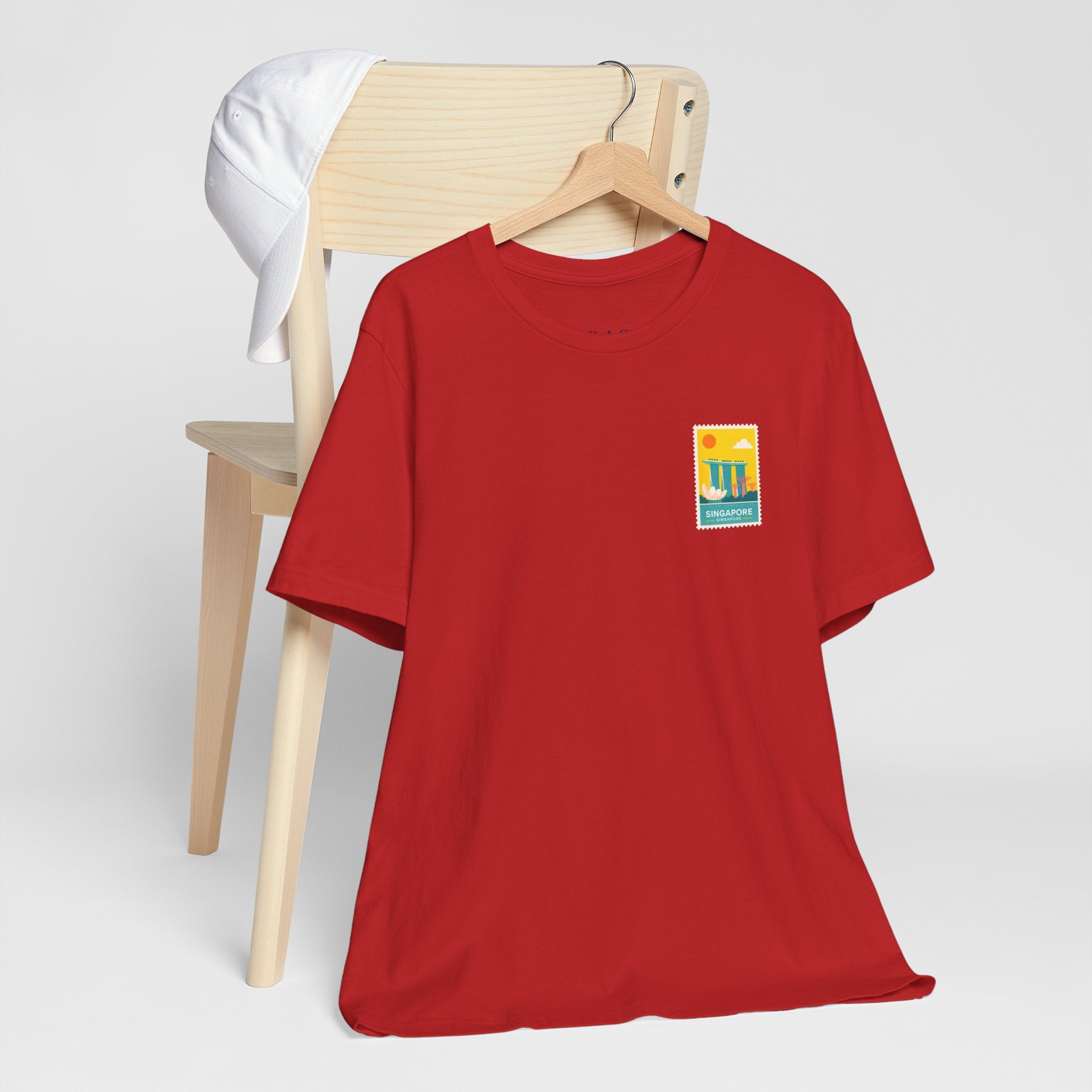 Singapore Postcard Graphic Tee - Vintage Travel Shirt