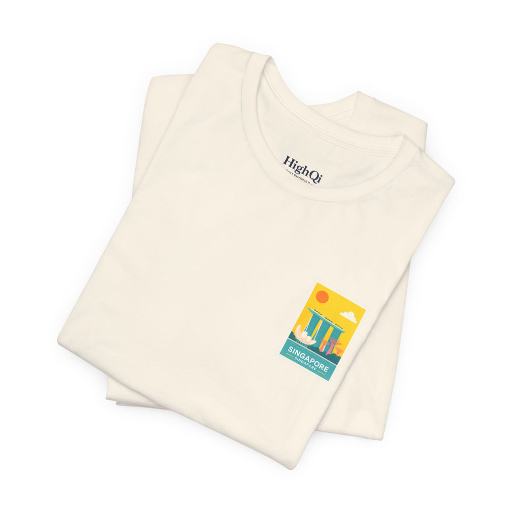 Singapore Postcard Graphic Tee - Vintage Travel Shirt