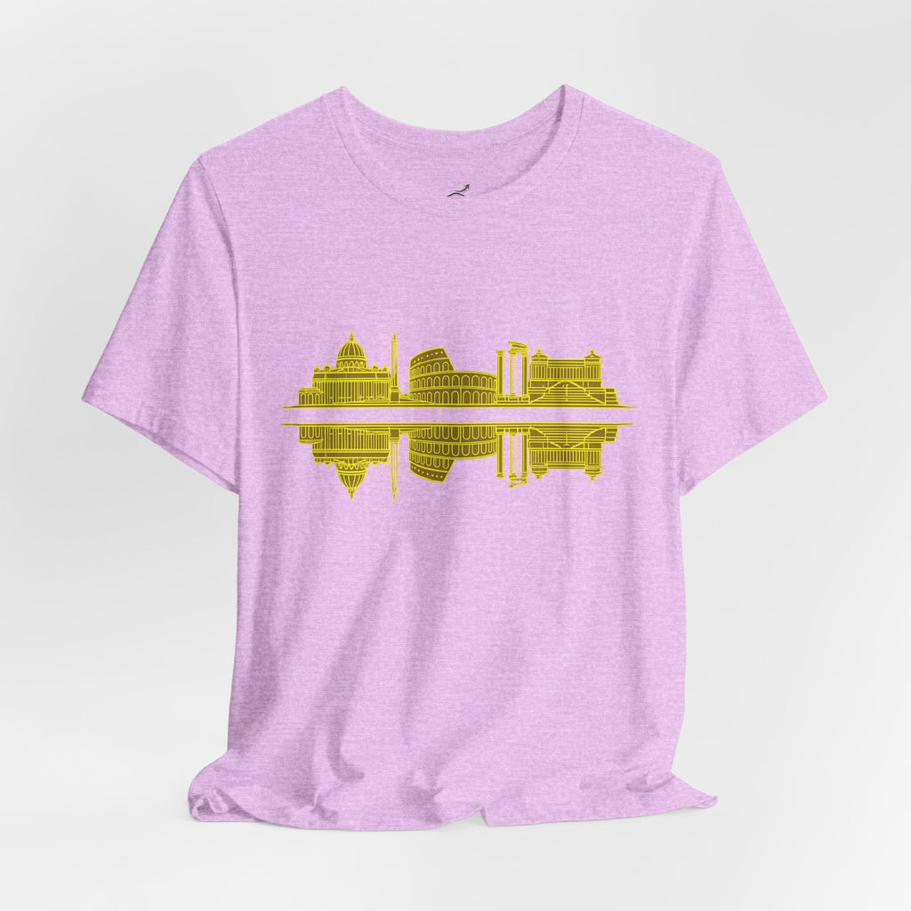 City Skyline Reflection T-Shirt — Rome Landscape