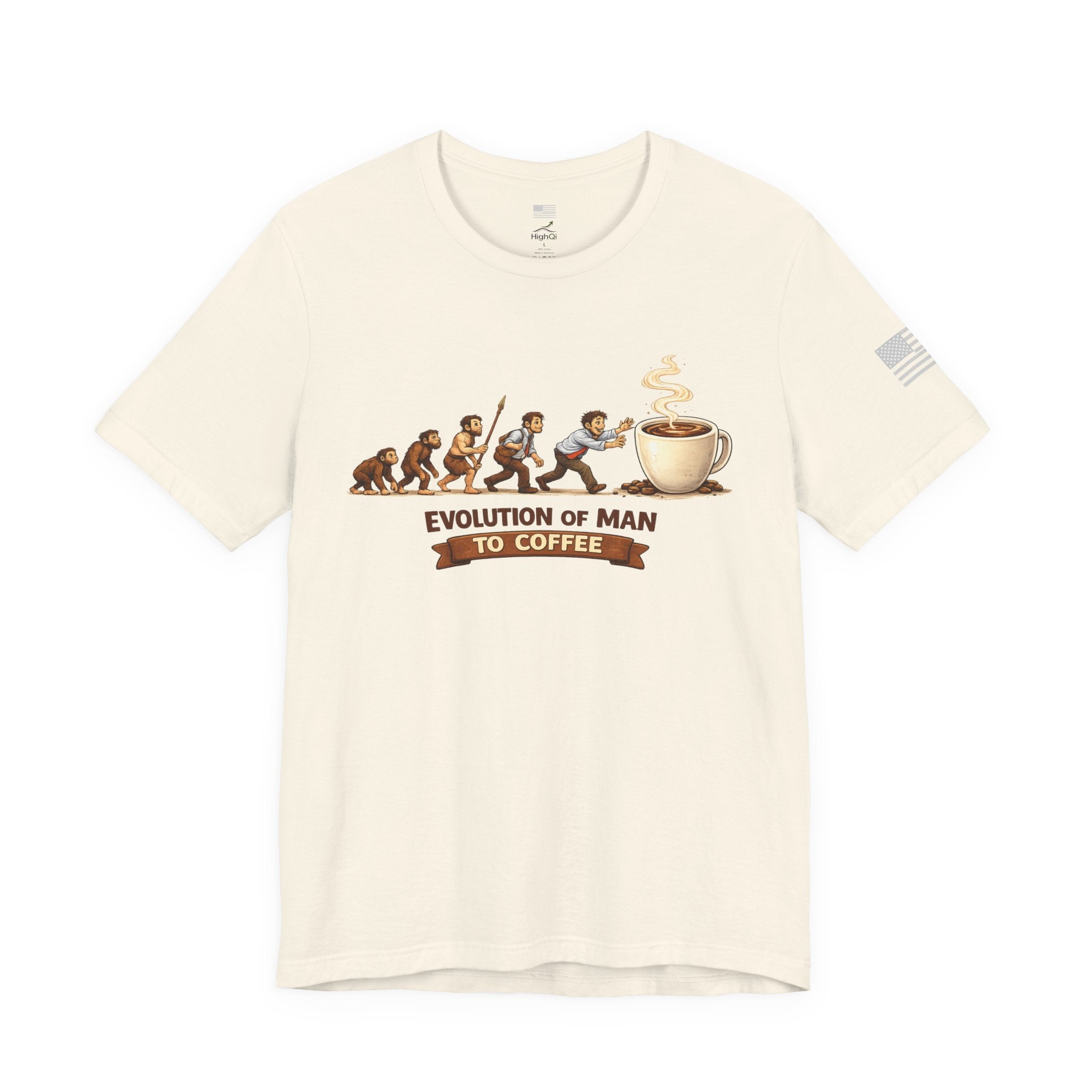 Evolution of Man to Coffee Drinker T-shirt
