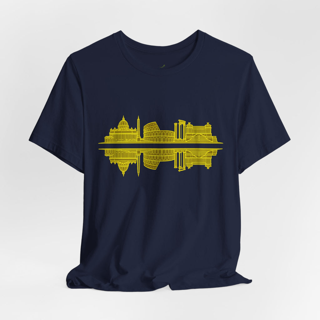 City Skyline Reflection T-Shirt — Rome Landscape