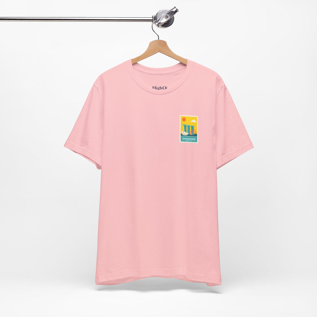 Singapore Postcard Graphic Tee - Vintage Travel Shirt